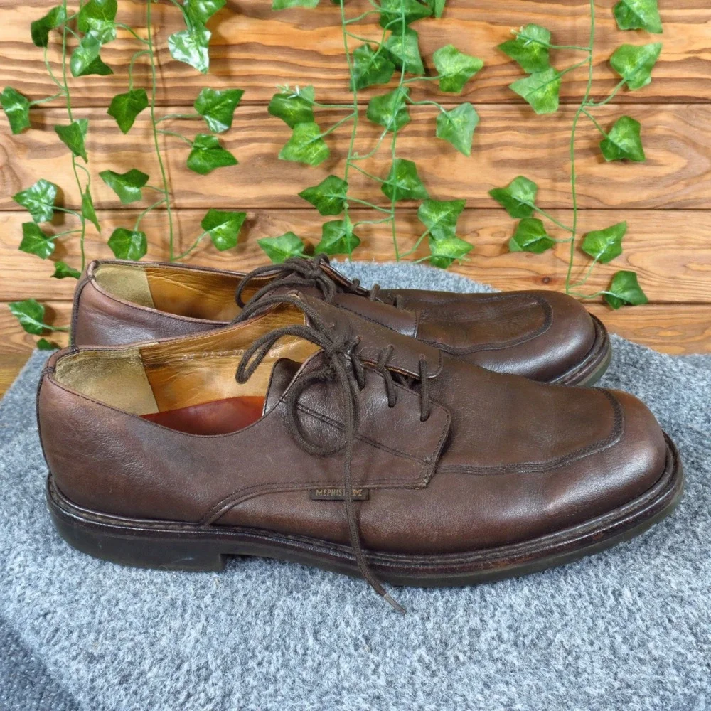 Mephisto Pegasio Mens Oxford Shoes Size 9.5 Dress Formal Brown Leather
